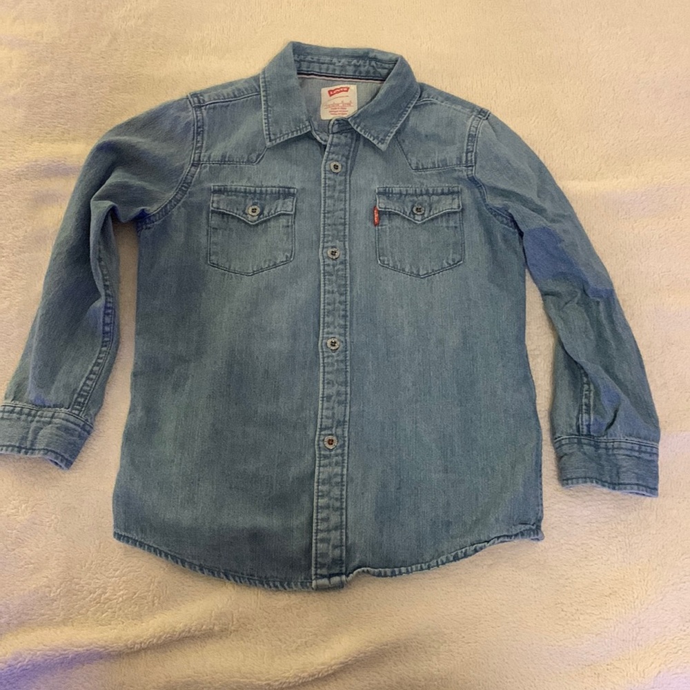 Levi’s Boys long sleeve denim button up